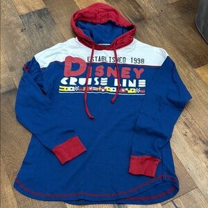Disney Red and Blue Cruise Line Hoodie